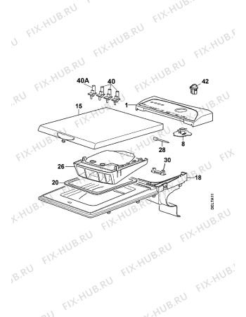 Взрыв-схема стиральной машины Zanussi TL804 - Схема узла Command panel 037